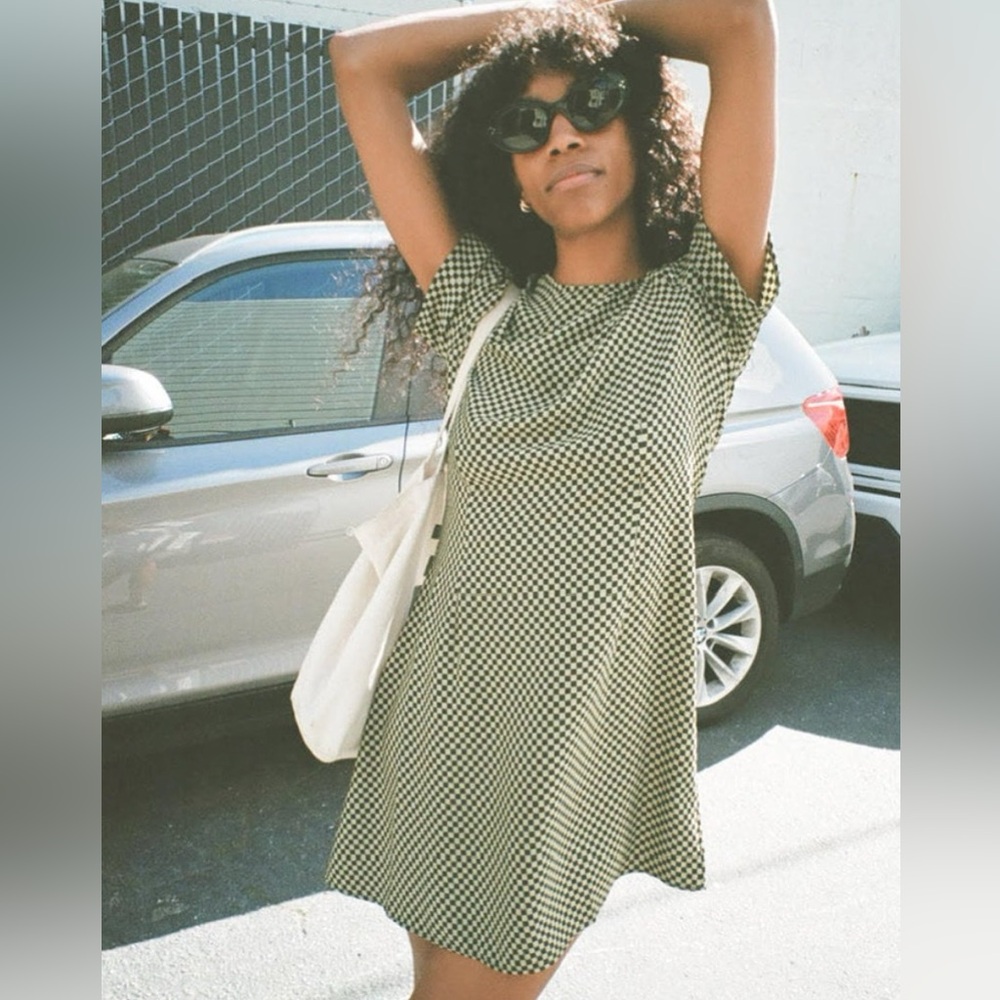 Lisa Says Gah Florence Checkered Mini Dress